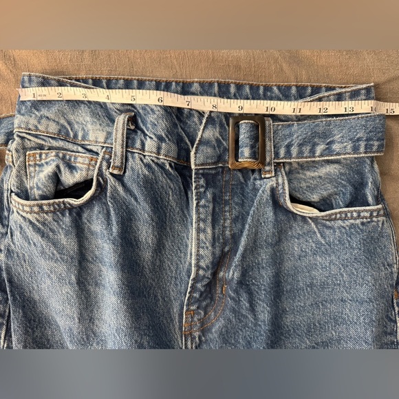 Reformation Cynthia Belted High Rise Straight Leg Jeans No Size See Measurements - Picture 10 of 10